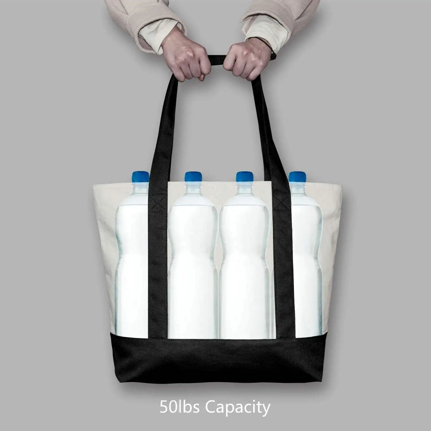 Heat Transfer Canvas Boat Beach Bag the Cotton Embroidered Shopping Tote Bag With Long Handle supplier
