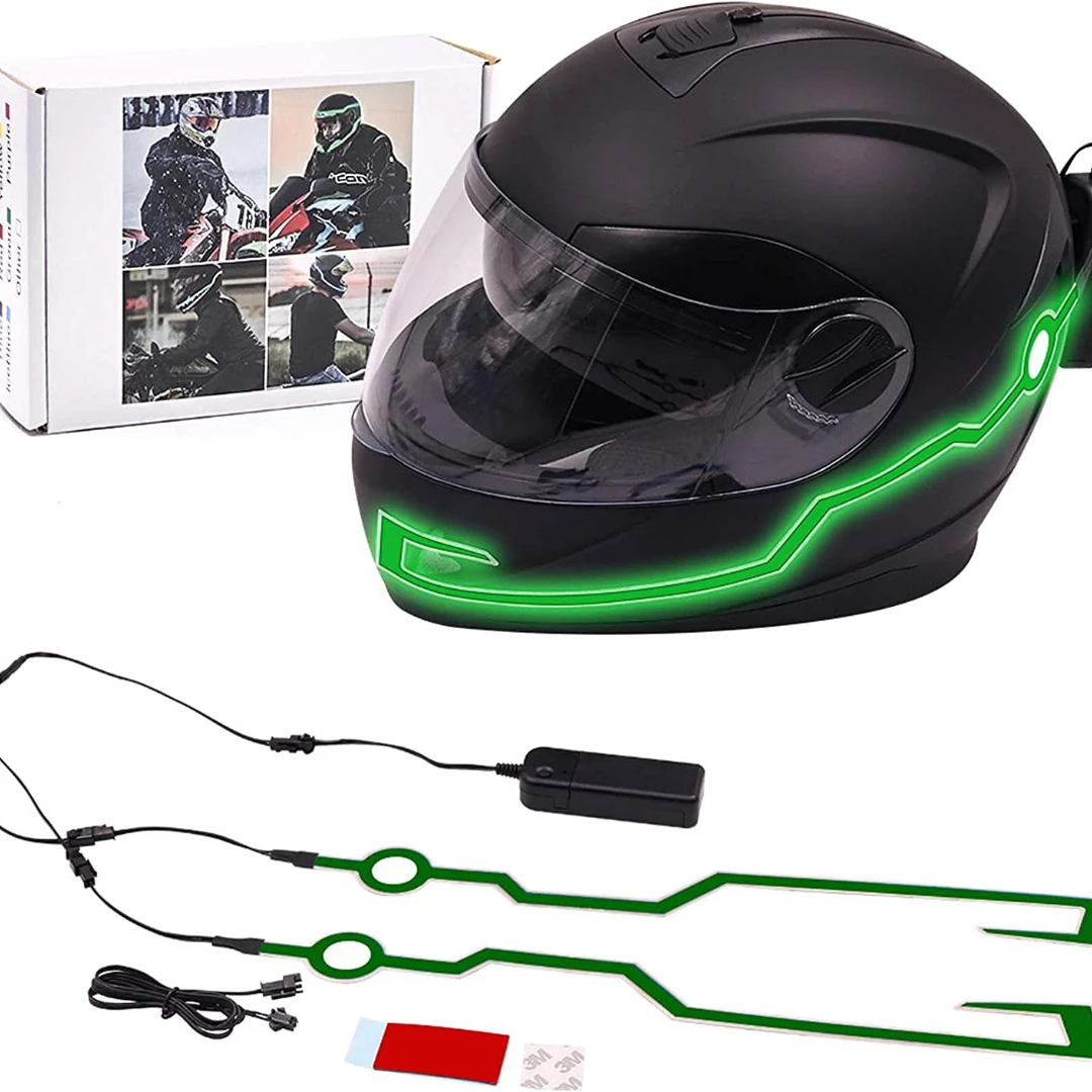 Motorcycle Helmet Signal Strip Enhance Night Visibility