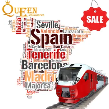 Rail Shipping Cost Service to Spain Ddp air Shipping China Agent Provider Pallets Goods by Truck Transport Door to Door