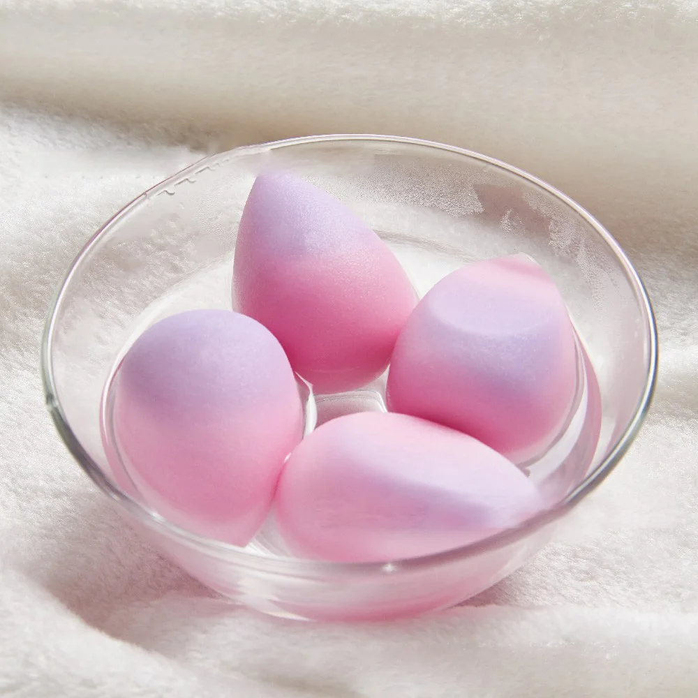 New Style Thermochromic Temperature Color Changing Water Soft Latex Free Beauty Colorful Makeup Sponge Logo Cosmetic Blender