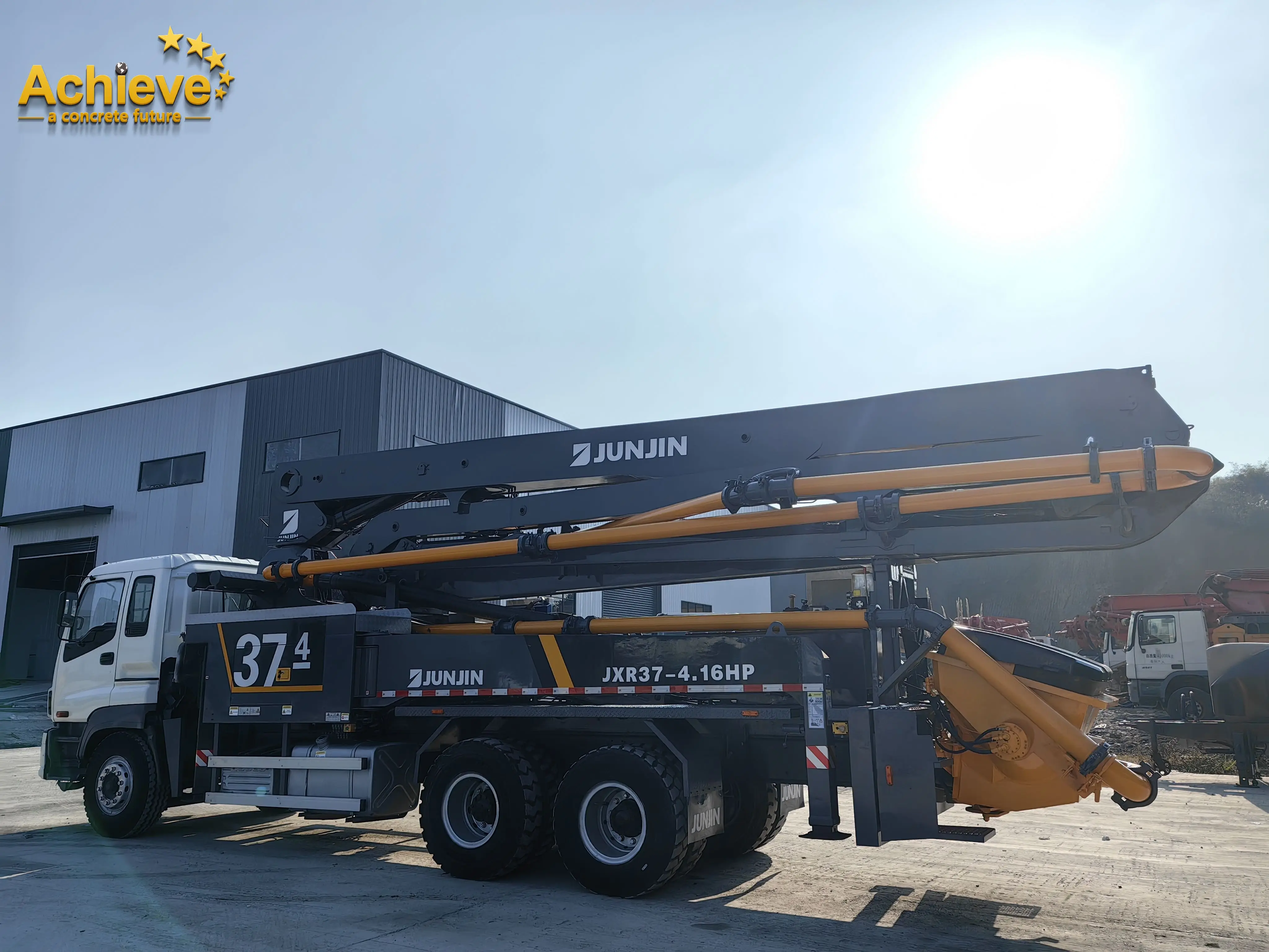 Achieve Junjin 37M Switching System Hydraulic Used Mayco Concrete Pumps for Sale Spot New Products Jxr37-4.16Hp Concrete Pump