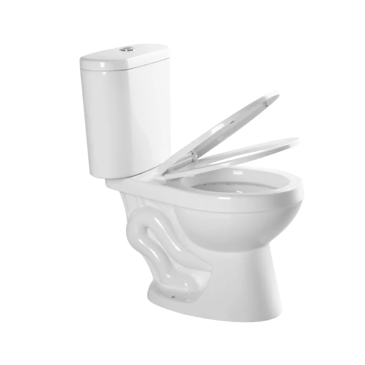 America Toilet Bowl Siphonic Flush Two Piece Inodoro Bathroom WC Floor CUPC Elongated Toliet details