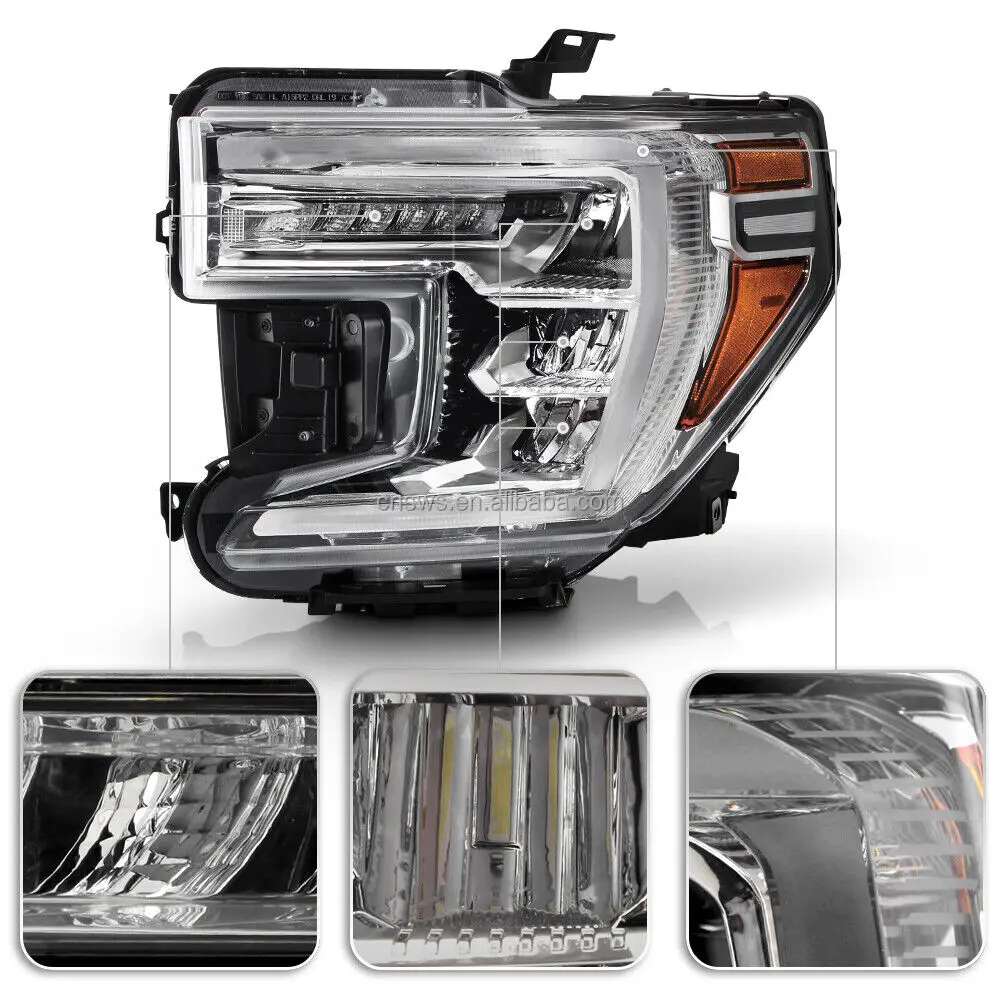 New style auto parts OEM full LED headlights advanced high version headlamp for GMC SIERRA 2019 2020 2021 manufacture