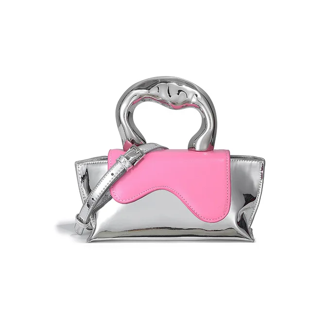 2024 new female fashion color contrast popular mini fairy bag single shoulder crossbody handbag