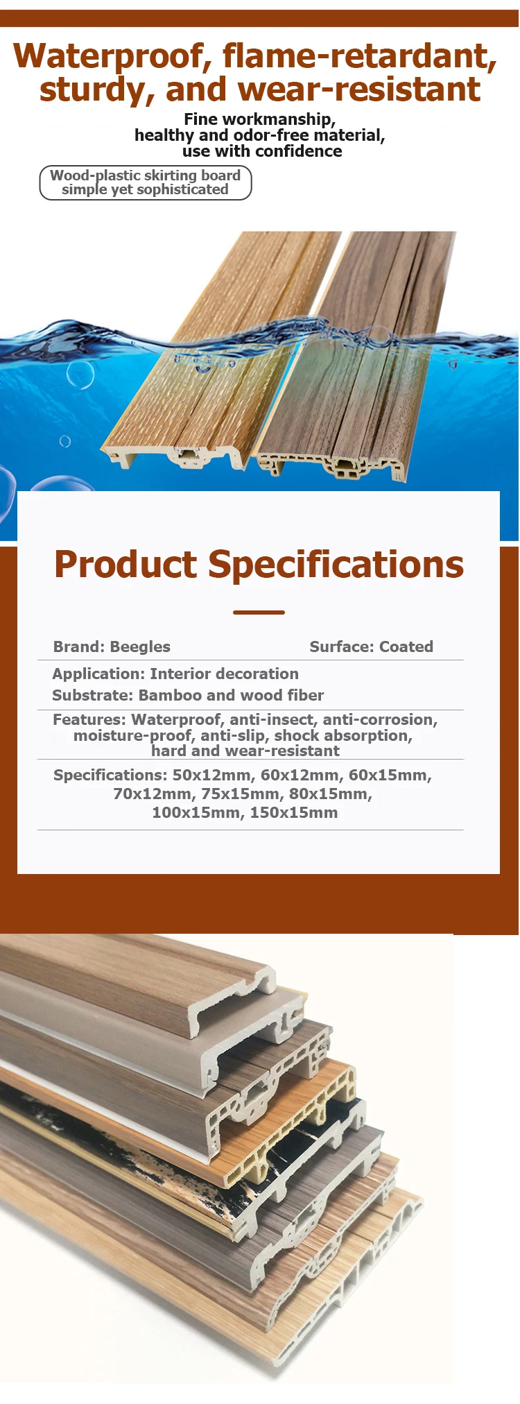 Bullnose Skirting Floor Molding Rubber Baseboard Pvc Board Base Wall