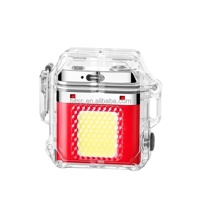 Custom TYPE-C Fast Charging COB Lighting  Waterproof Lighter Outdoor Electric USB Lighter Smoking Accessories