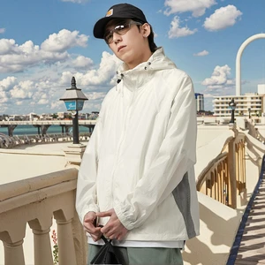 OEM & ODM UPF50 UV-Proof Rabbit Fur Hooded Sunscreen Jacket Breathable Mesh