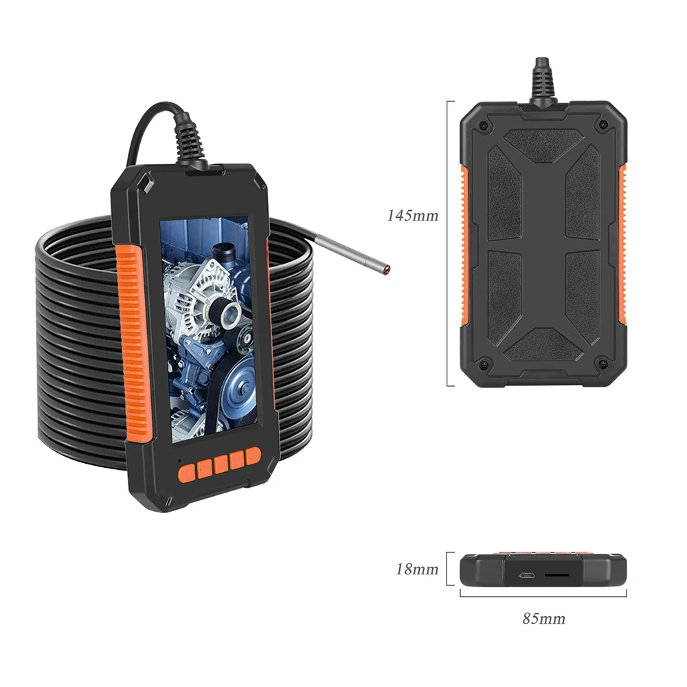 Flexible Video Borescope Industrial Inspection Hd Mini Mobil Portable Medical Module Dual Endoscope Camera with Screen Monitor factory
