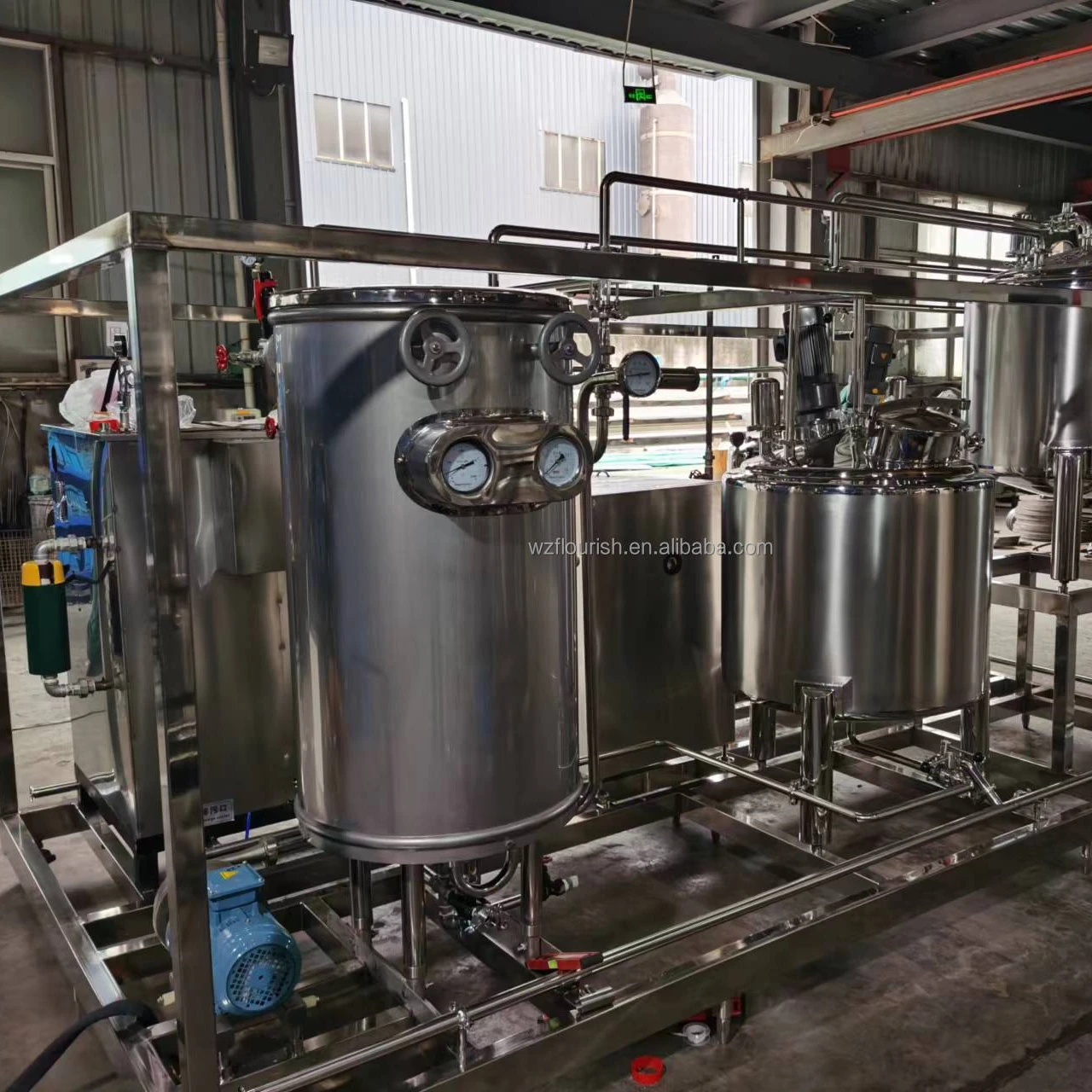 Small Condensed Milk Production Line before Delivery