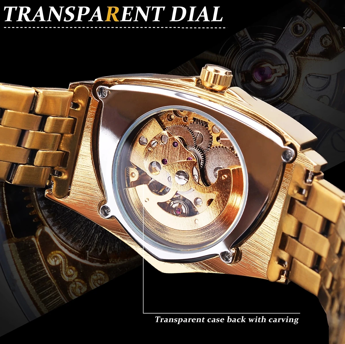 Orologio Meccanico Automatico da Uomo Forsining, Cinturino in Vera