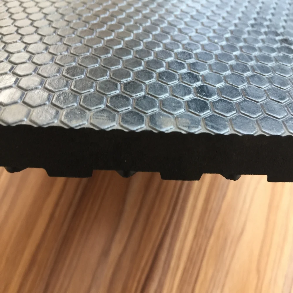 8mm Square Hexagon Pattern Double Side Heavy Duty Stable Rubber Horse Stall Mat