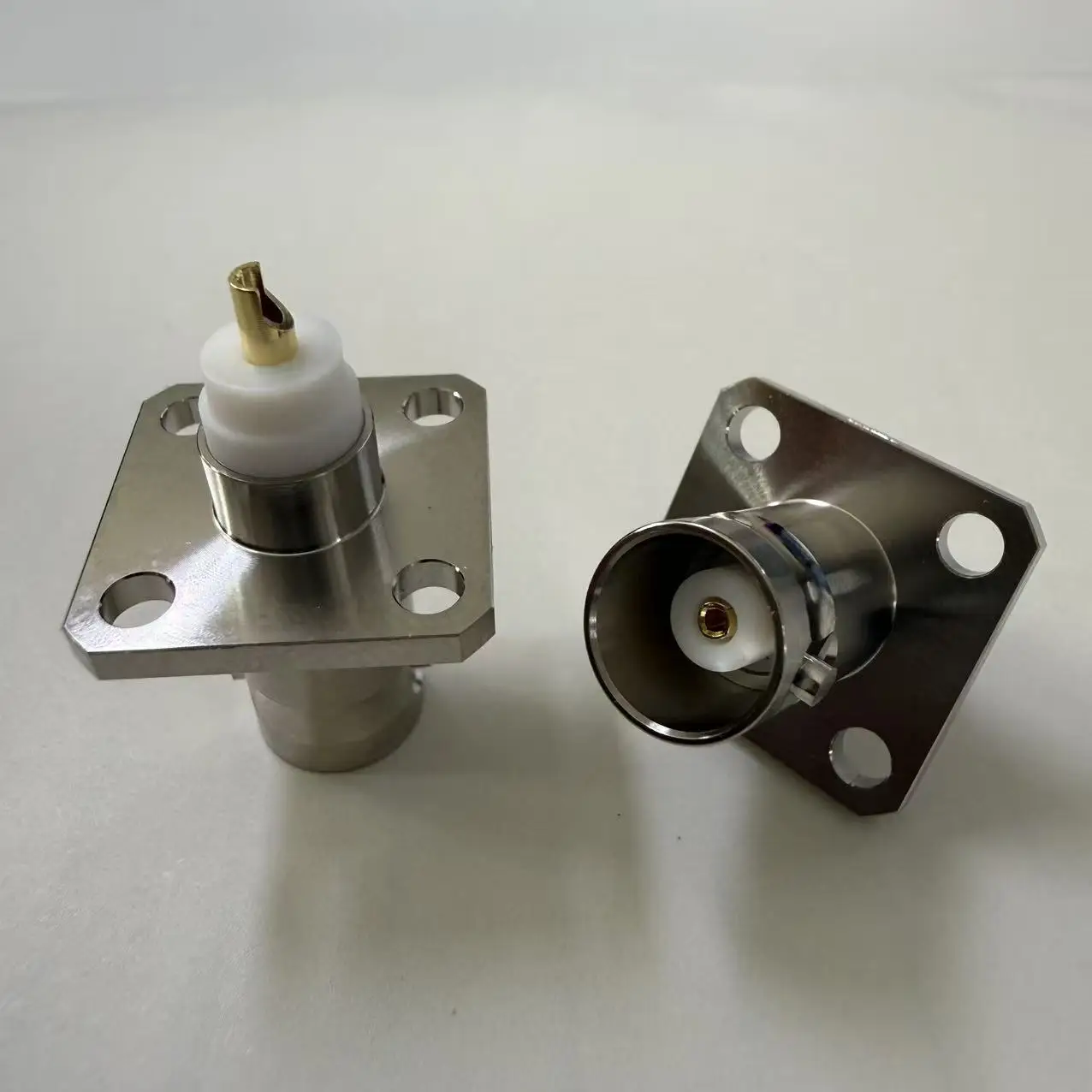 product factory price bnc kfd connector female bnc connector 4 holes flange bnc connector-3