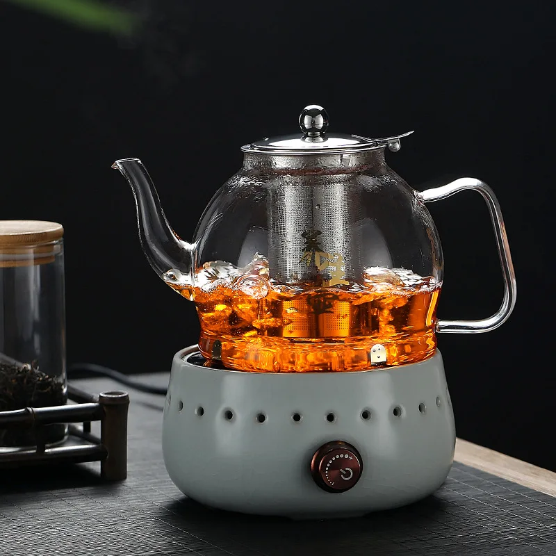 Hiware 1000ml Glass Teapot with Removable Infuser, Stovetop Safe Tea K