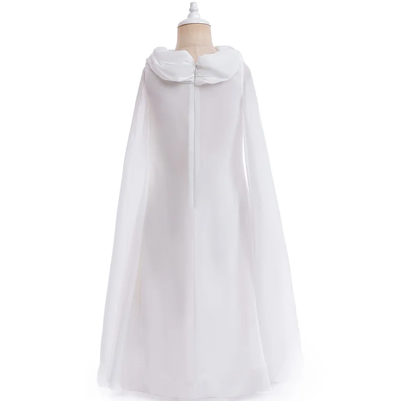 Halloween Kids Elf Queen Clothing - White Dress Mckg-006