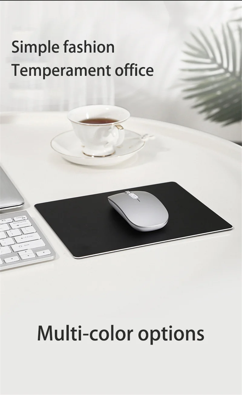 Factory custom logo metal design desk pad aluminum alloy game mouse pad