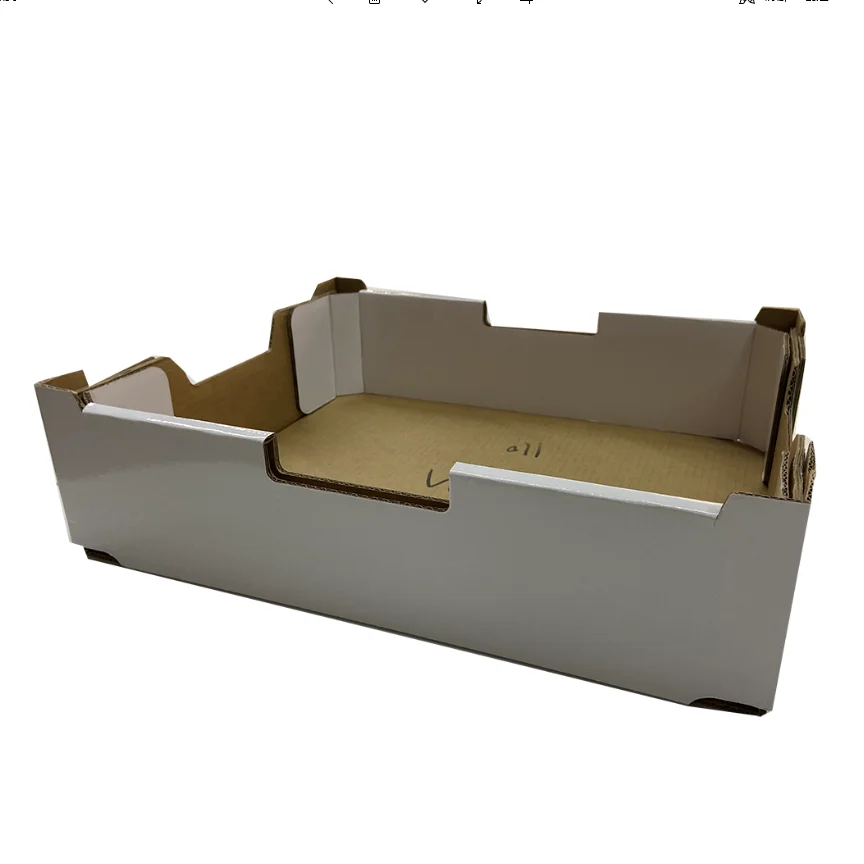 
Красивая Экологически чистая Складная гофрированная упаковка для пищевых продуктов, картонная коробка из переработанной бумаги, Подарочная коробка для фруктов 