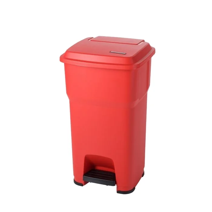 Cubo De Basura De Plástico Para Jardín,Cubo De Basura Con Rojo - Buy Pedal De Pie De Basura,Rojo Basura,Hogar De Con Pedal Product Alibaba.com
