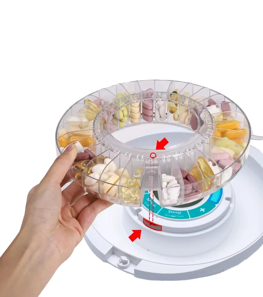 Интеллектуальная Электронная Медицинская коробка упаковочная портативный многофункциональный будильник для пожилых людей