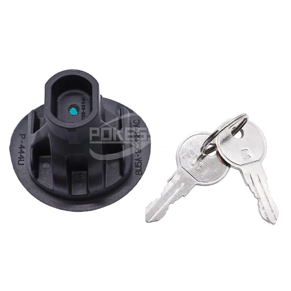 Auto Body Kit 8U5Z9C268B Locking Gas Fuel Tank Plug Cover Lock With 2 ... — 2