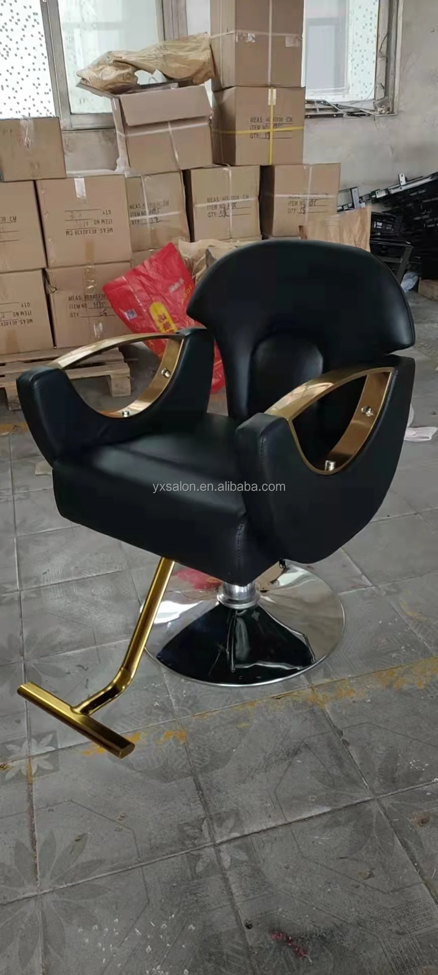 2022 Latest French Crystal Pink Beauty Salon Reception Chairs Antique