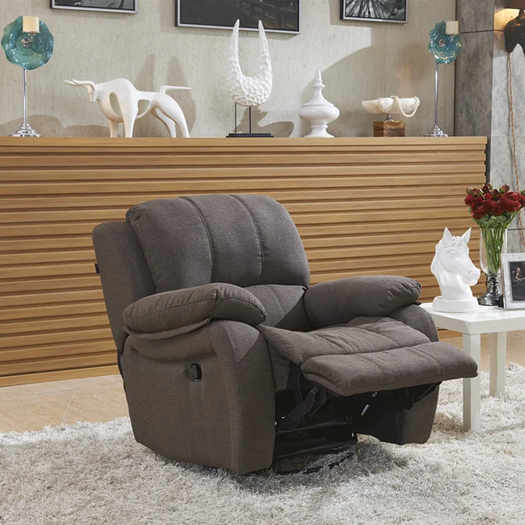 Multi Functional Fabric Single  Recliner Rocking Recliner Chair Modern Living Rooms Fabric Recliner Sofa Set