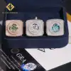 Oro rosa + piedra verde