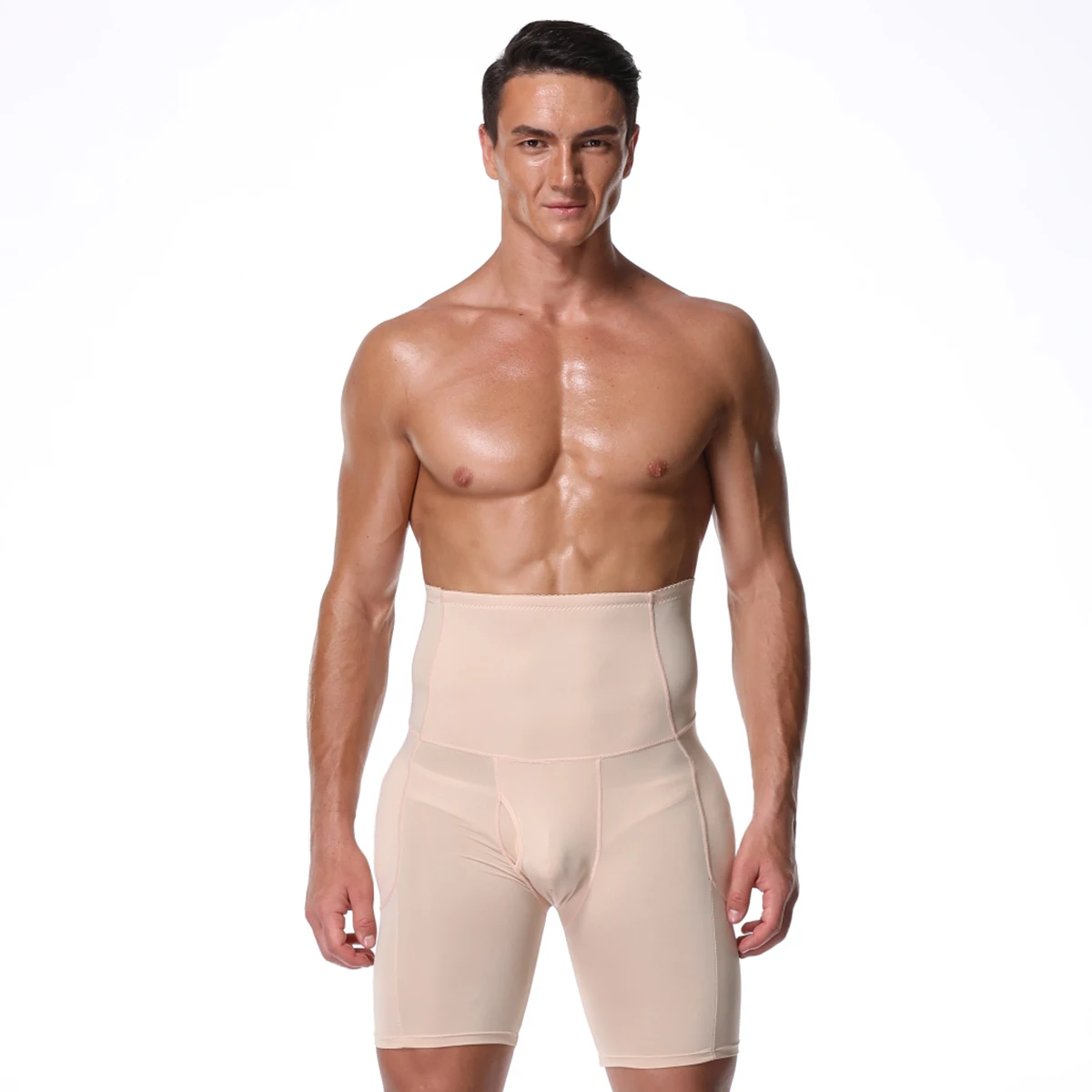 erkek kalça dip pedleri görünmez vücut şekillendirici boksörler şort karın  kontrol popo kaldırıcı fitness egzersiz shapewear