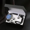 m02black-juego de 5 piezas-reloj-cuentas de oración-bolígrafo-manchetines-gif de madera