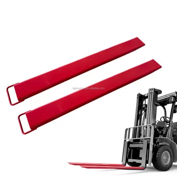 Fork Extensions Forklift Attachment Steel Slip on Extension Fork Tines Heavy Duty Forklift Slippers Fork Truck Loaders