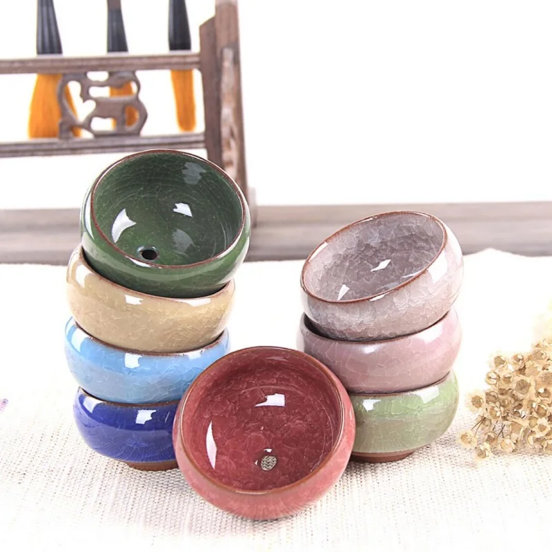 8Colors Succulent Flower Pot Delicate Practical Ceramic Compact Mini Simple Succulent Plant Planter for Home Crafts Dropshipping