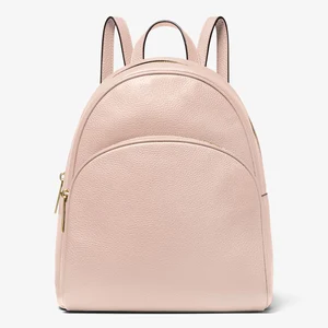 OEM Logo Pebble Leather Pink Ladies School Backpack Purse Fashion Back Pack Bag for Women