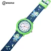 2101LAQ05-Cassa verde con cinturino blu