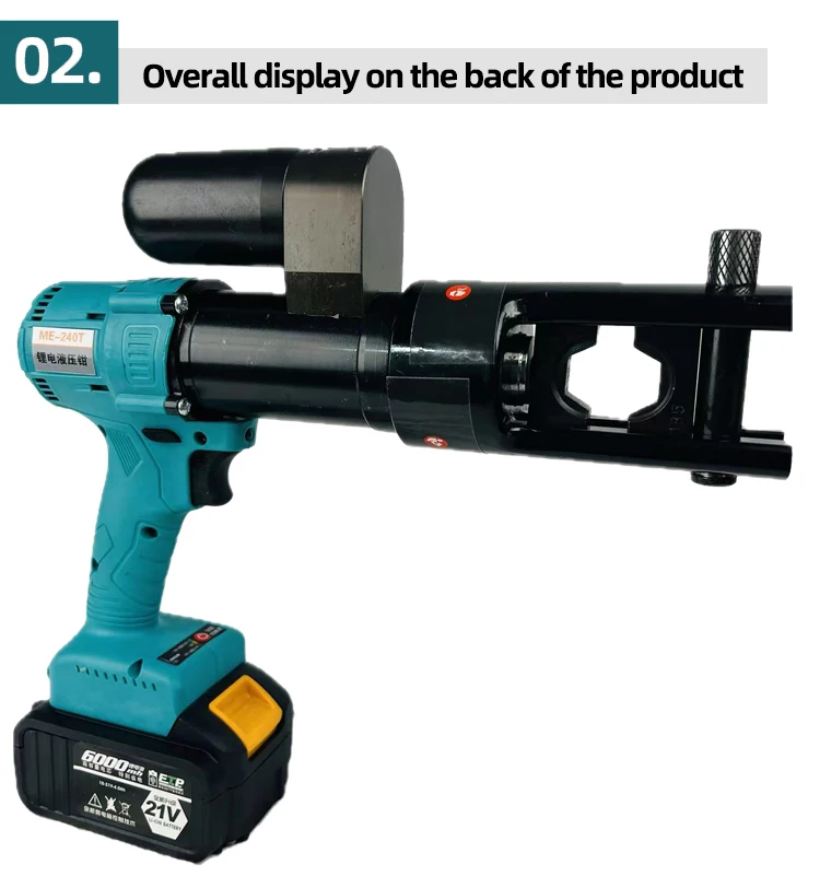 Electric Press Tool for Cable Lugs - ME-240T Hydraulic Pliers
