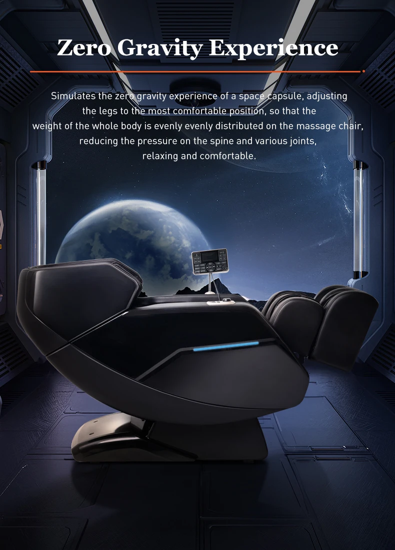 product 2024 most popular 3d zero gravity luxury modern smart air pressure heating shiatsu smart massage chair full body massager826-10