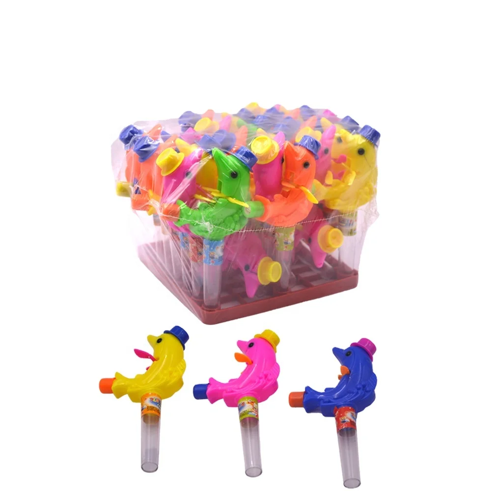 Colorful Plastic Happy Tropical Fish Toy Candy For Promotion