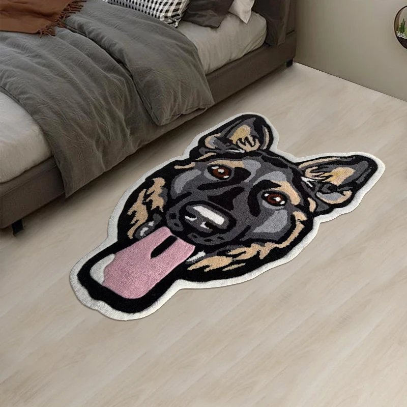 OEM Design Animal Handmade Tufted Wall Hanging Rug Custom Die Cut Hand Tufted Floor Area Rug