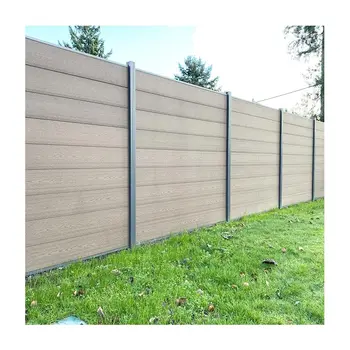 Aluminum Slat Garden Fence Exterior Privacy Horizontal Decking Plastic ...