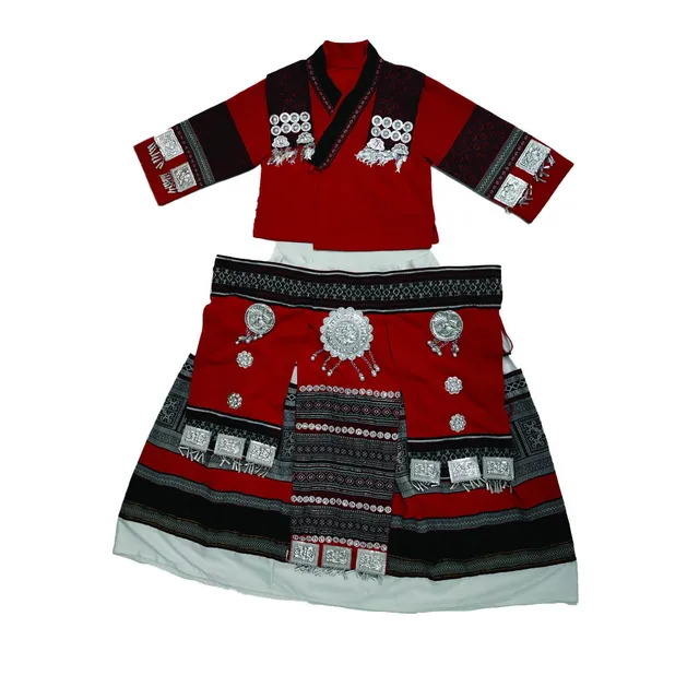 Depth Factory Hmong Costume Handmade Miao Clothing Chinese for Women Adults Performance wear made in china