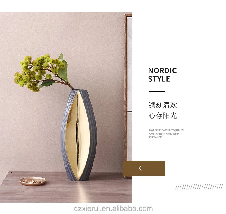 Modern Luxury Nordic Textured Flower Vase For Home Hotel Decor Unique ...