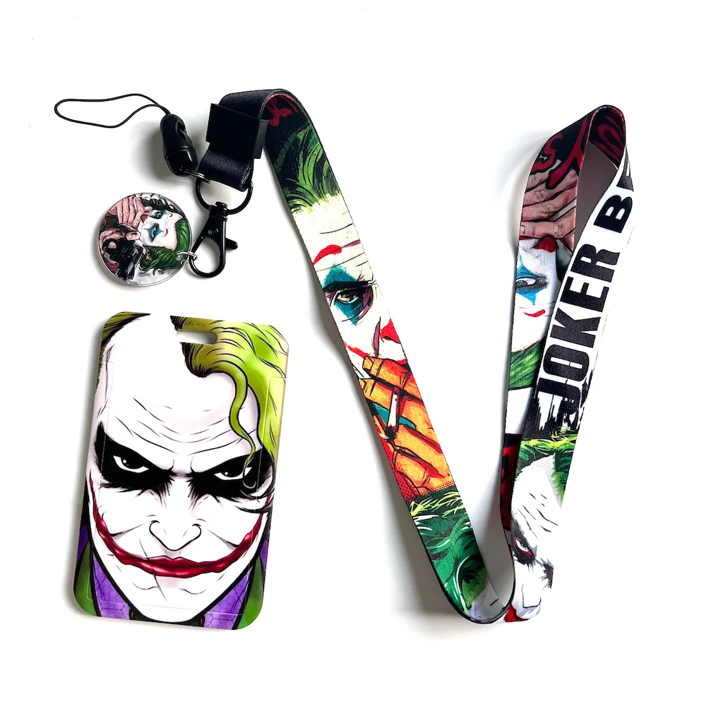 DNC Movie Character OEM Manufacture Custom logo Lanyard with Card Holder