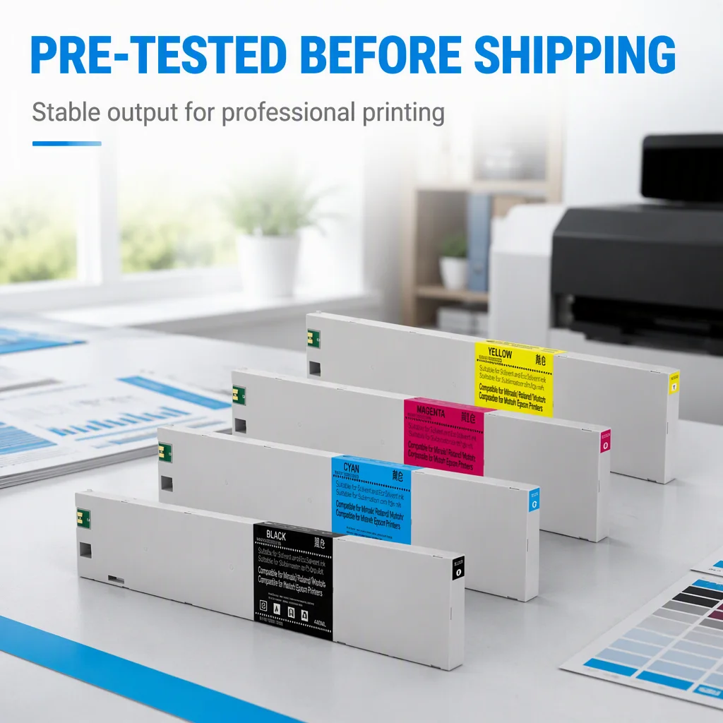 product-1-1 Ocbestjet 500ML S-PG2 Compatible Ink Cartridge with Chip DTF INK for Roland TY-300 TY-300i BY2-20 Printer