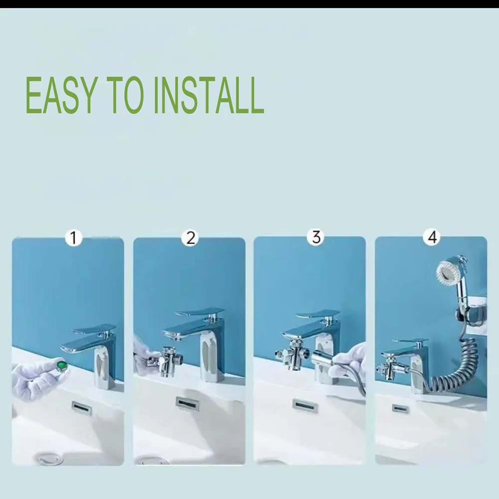 Sink Handheld Shower Kit Kitchen Bathroom Faucet Sprayer Attachment For Hair Washing,Baby Shower