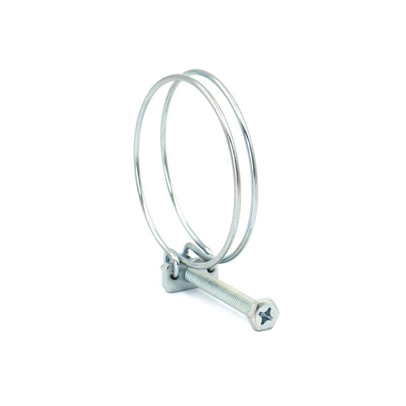 Chinese exports quick locked internal professional double wire hose clamp