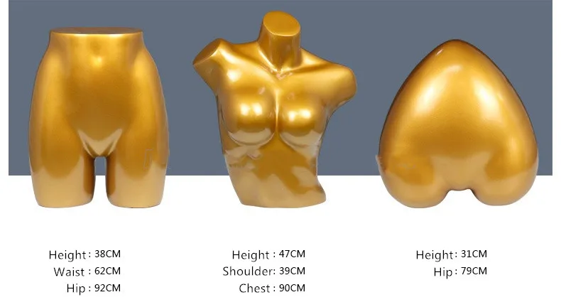 Высококачественное нижнее белье демонстрация нижнего тела манекены реквизиты из стекловолокна золотисто-белые трусики бюстгальтер женский бюст