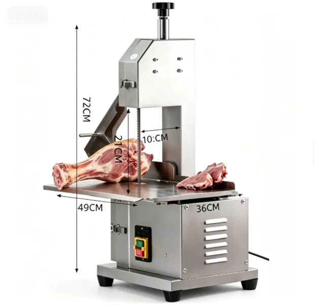 TEBAK Best-selling Fully Automatic Commercial Meat Processing Bone-slicing Machine; Highly Efficient Frozen Meat Bone Cutter