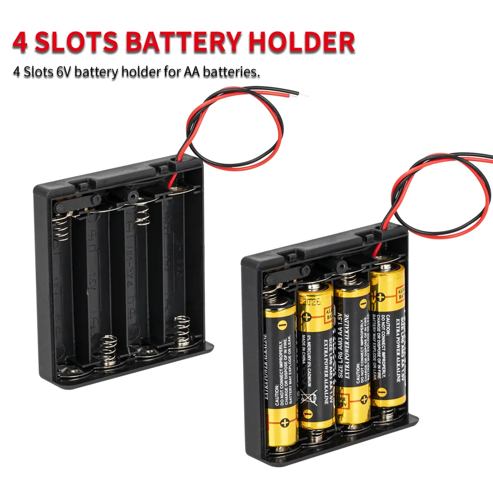Daiertek AA Battery Holder with Switch Reliable Power