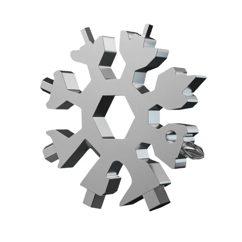 Multifunctional Snow Wrench Tool Steel Octagonal Hexagonal Easy to Carry 18-in-1 Mini Universal Wrench