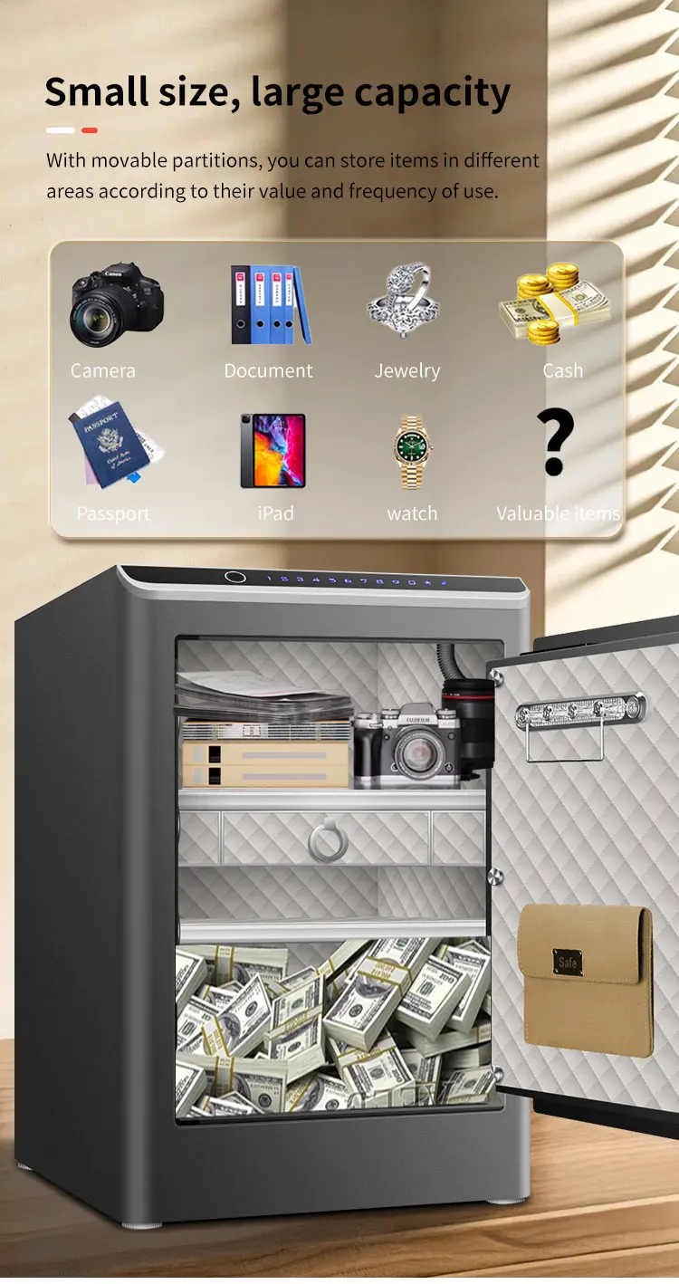 CEQSAFE Anti-theft Safe Secret Code Lock Steel TUYA APP WIFI Safe Box Storage Deposit Safety Box Cabinet details