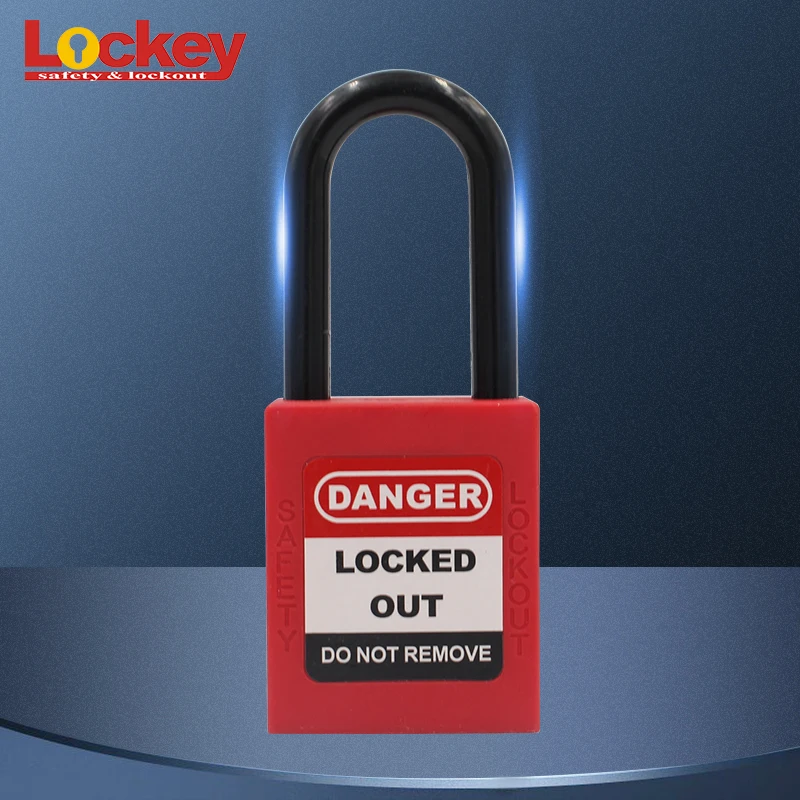 High Security Nylon 38mm length Shackle Safety Padlock Locks Isolation