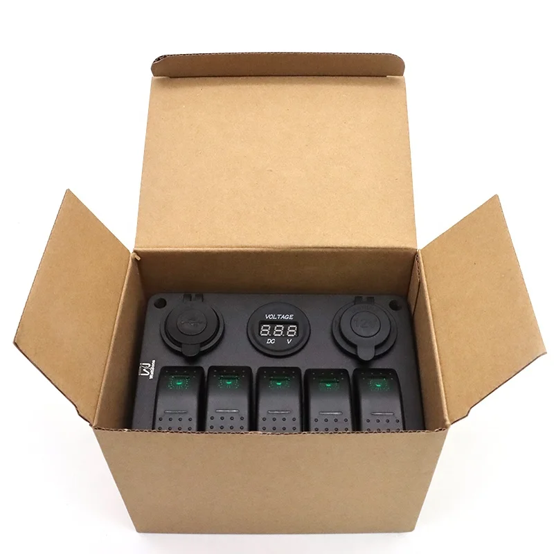 cigarette lighter switch box 3-Port Outlet Extension w/ Cigarette Plug Power Input and it blocks any surges to your devices caused by ignition startup Nilight Gang Rocker Switch